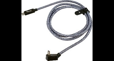 Equip 128423 USB 3.2 Gen 2x2 C naar C U-plug kabel, 3,0 m, zwart, M/M, PD240W, 4K/60Hz, 20Gbps