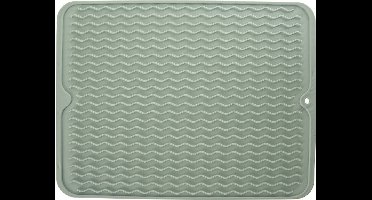 Vaatdroogmat Rubber Groen 40x30,5 cm - Schotel Droogmat Droogmat voor Aanrecht