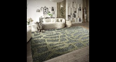 Flycarpets Villeroy & Boch - Laagpolig Vloerkleed - Therese - Jungle Groen - 160x230 cm