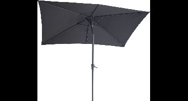 4gardenz® Parasol Rechthoek 150X250cm Kantelbaar - Balkonparasol - Grijs