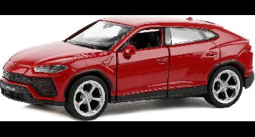 Welly Speelgoed Lamborghini auto - rood - die-cast metaal - 11 cm - Model Urus