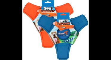 Chuckit! Ring Flight - Hondenspeelgoed - Hondenspeeltje - Frisbee - Natuurlijk rubber - 24 cm - Assorti