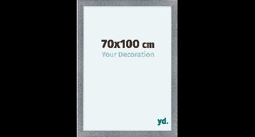 Your Decoration - Fotolijst 70x100 cm - MDF - Aluminium Geborsteld - Como