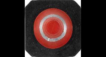 Set van 2 verkeerskegels verkeerskegel pylon verzwaard 51cm rood/wit met zware voet