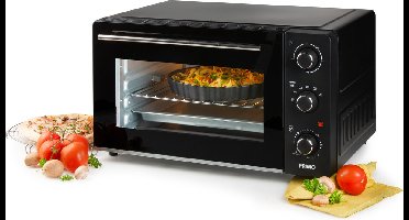 PRIMO PR255OV Vrijstaande Oven - Heteluchtoven met Grillfunctie - 45L - 2000W - Zwart