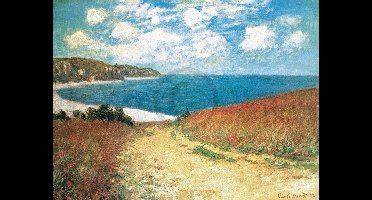 Kunstdruk Claude Monet - Meadow Road to Pourville 1882 80x60cm