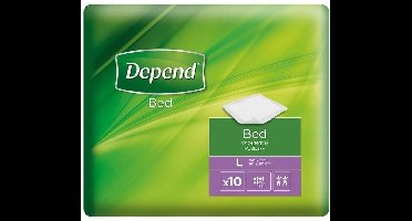 Depend Incontinentie Bed onderlegger L - 10 stuks - matrasbeschermer