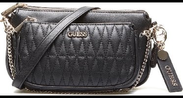 Guess - Arie Double Pouch Crossbody - Zwart - Vrouwen