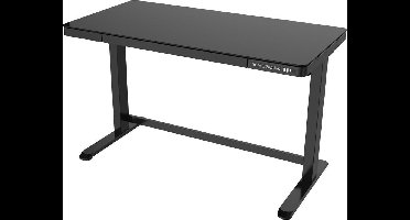 Euroseats Elektrisch verstelbaar bureau - thuiswerkplek - 120x60 cm - Glas zwart
