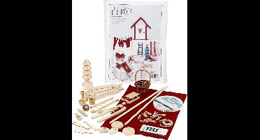 Creotime Knutselset Kabouterdeur Hout Naturel 13-delig