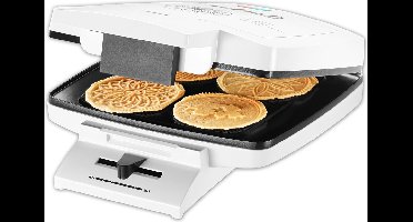 Trisa Bricelet Classique Wafelijzer Anti-aanbaklaag, Inklapbaar, Controlelampje, Traploze temperatuurregeling Wit