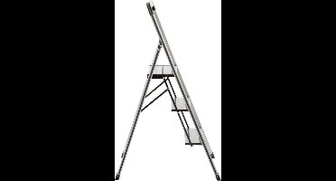 Escalo Aluminium huishoud trapladder SPACE met 3 grote antisliptreden treden