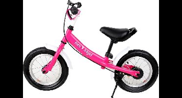 Spielwerk Loopfiets - Verstelbaar Stuur en Zadel Robuust 2-5 Jaar - Roze