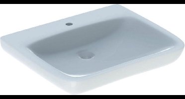 Geberit 300 Comfort rolstoelwastafel met kraangat zonder overloop 65x55x15cm wit