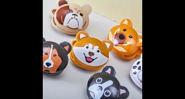 Kikkerland Bag clips (set van 6) - In een honden design - 4,3x4x3cm