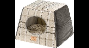 Ferplast Kattenhuis Edinburgh 37 X 37 Cm Textiel Bruin