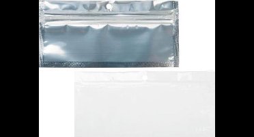 Gripzakken Transparant/Wit 5x5cm (100 stuks) | ziplock | gripzak