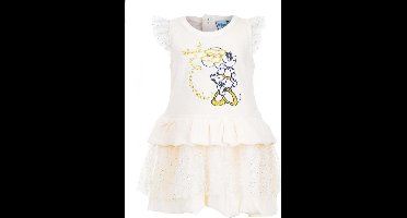 Disney Minnie Mouse baby jurkje - katoen velours - off-white maat 92/98 (36 maanden)