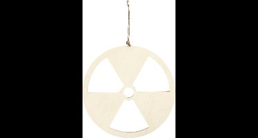 Schild, Geen atoomenergie, d: 21,3 cm, dikte 0,9 cm, triplex, 1stuk