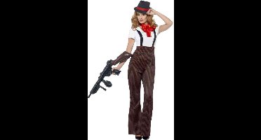 Smiffys - Glam Gangster Kostuum - XL - Zwart/Rood