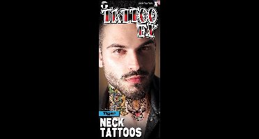 Partychimp Neptatoeage Neck Tattoo Tiger Polyester