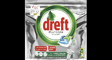 Dreft Platinum Vaatwastabletten All-in-One 21 stuks
