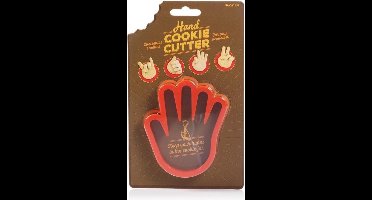 Suck Uk Uitsteekvorm Hand 9,5 X 10,5 Cm Rood