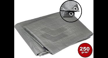 Grijs afdekzeil bache bouwzeil 3x4m 250gr/m²