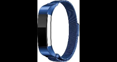 Shop4 - Fitbit Alta Bandje - Metaal Blauw