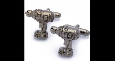 Manchetknopen - Boormachine Donker Metaal