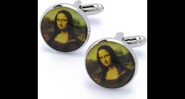 Manchetknopen - Mona Lisa Kunst Rond
