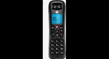 Motorola CD4001, DECT-telefoon, Draadloze handset, Luidspreker, 50 entries, Nummerherkenning, Zwart