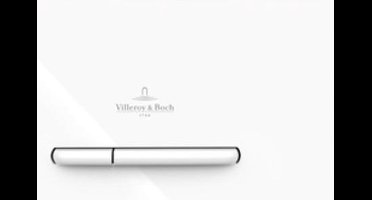 Villeroy & Boch Viconnect bedieningsplaat E300 DF frontbediend 25.3x14.5cm - kunststof wit