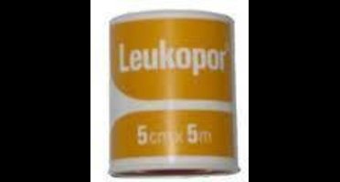 Leukopor - 5 m x 5 cm - Verband
