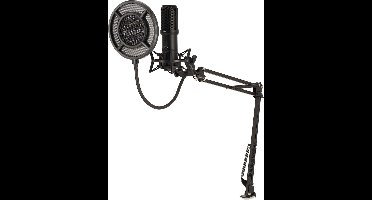 Nedis Streaming- en Gamingmicrofoon - Apparaat: Desktop / Notebook - USB Type-A - Aan/uit knop - POP Filter