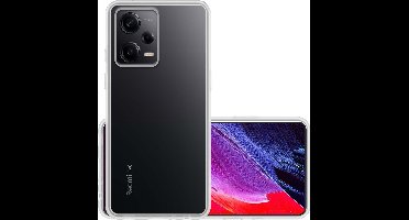 Hoesje - Geschikt voor Xiaomi Redmi Note 12 Pro+ - Sterk & Shockproof - Hoes Cover - Siliconen Case - Transparant