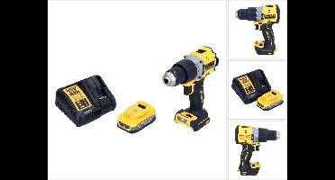 DeWalt DCD 805 E1 accu-klopboormachine 18 V 90 Nm borstelloos + 1x accu 1,7 Ah + oplader