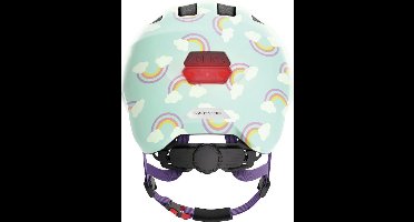 Abus Smiley 3.0 Led - Fietshelm - Kinderen Blue Rainbow S (45 - 50 cm)