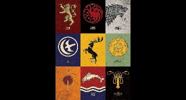 Kunstdruk Game of Thrones - Sigils 60x80cm