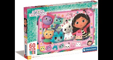 Clementoni - Puzzel - 60 Stukjes - Gabby's Poppenhuis - Kinderpuzzel - Vanaf 4 Jaar