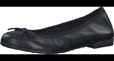 MARCO TOZZI premio Leather, Insole Leather + Feel Me Dames Ballerina's - BLACK - Maat 36
