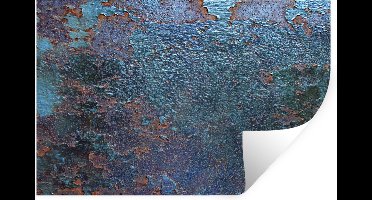 Muurstickers - Sticker Folie - Roest - Aqua - Blauw - 30x20 cm - Plakfolie - Muurstickers Kinderkamer - Zelfklevend Behang - Zelfklevend behangpapier - Stickerfolie