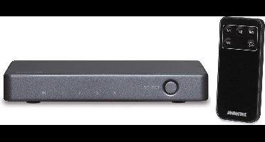 Marmitek Connect 620 UHD 2.0 - HDMI Switch 4K 60Hz - 4 in 1 uit - HDMI Schakelaar 4 poorts - CEC - EDID - 4 ingangen 1 uitgang