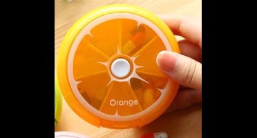 ***Handige Compacte Pillendoos - Automatisch draaimechanisme - Medicijnen voor een week - Mee Onderweg op Reis Handtas - van Heble® ***