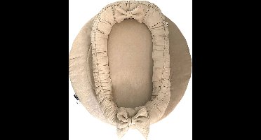 Wazzhappening - Babynestje - Strik - suedine - sahara beige - strikken