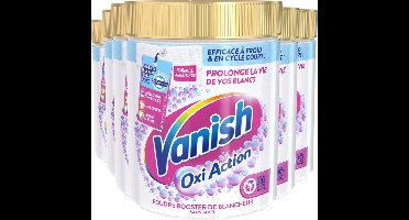 Vanish Oxi Action Whitening Booster Powder 470g - 6 Stuks - Voordeelverpakking