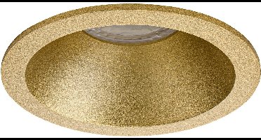 Premium Inbouwspot Renier Goud Verdiepte ronde spot Warm Wit (3000K) Met Philips LED