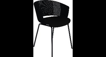 Lille tuinstoel polypropyleen zwart