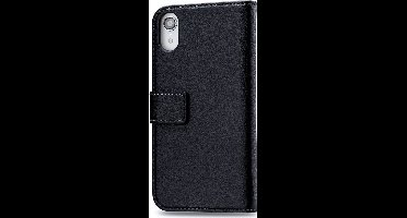 Mobilize Telefoonhoesje geschikt voor Apple iPhone XR Hoesje | Mobilize Classic Gelly Wallet Bookcase Portemonnee | Pasjeshouder voor 2 Pasjes | Telefoonhoesje voor Pinpas / OV Kaart / Rijbewijs - Zwart