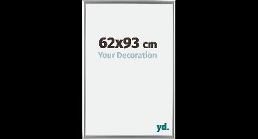 Your Decoration - Fotolijst 62x93 cm - Kunststof - Zilver - Bordeaux